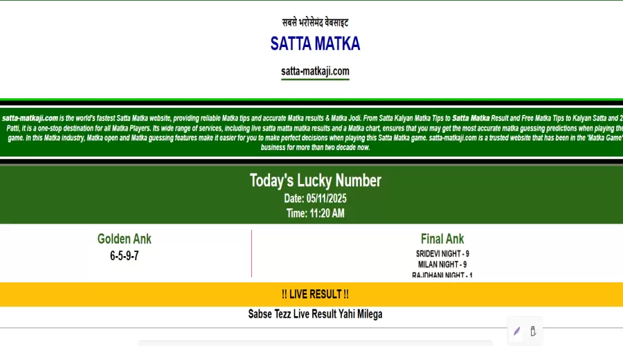 What Is Satta Matka Chart? How to Check Results & Charts